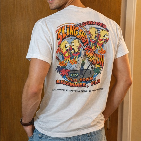 Vintage Other - Vintage Sling Shot Florida Rollercoaster Shirt
